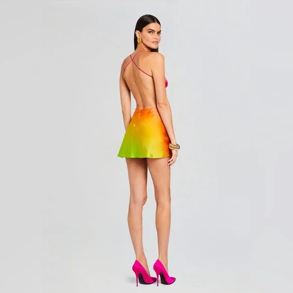 Retrofête JOSEFINE SILK DRESS, Size Large, $448 - Picture 6 of 13